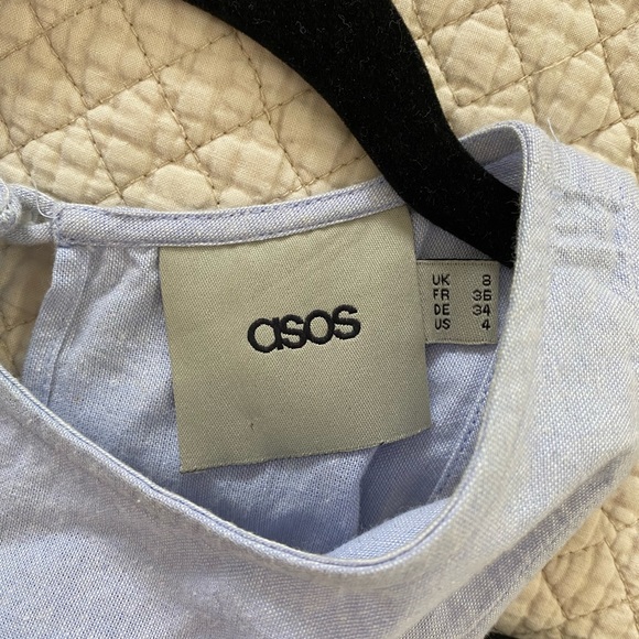 Asos Backless Chambray Top - Picture 2 of 3